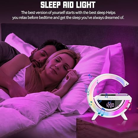 مكبر صوت لاسلكي رقمي LED مع شاحن